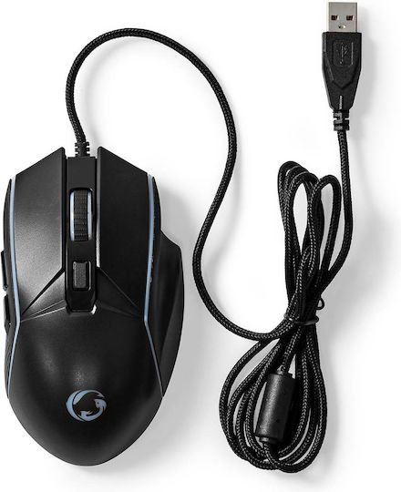 Nedis GMWD510BK RGB Gaming Ποντίκι 7200 DPI Μαύρο