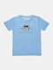 Kids Short-sleeved Top Light Blue
