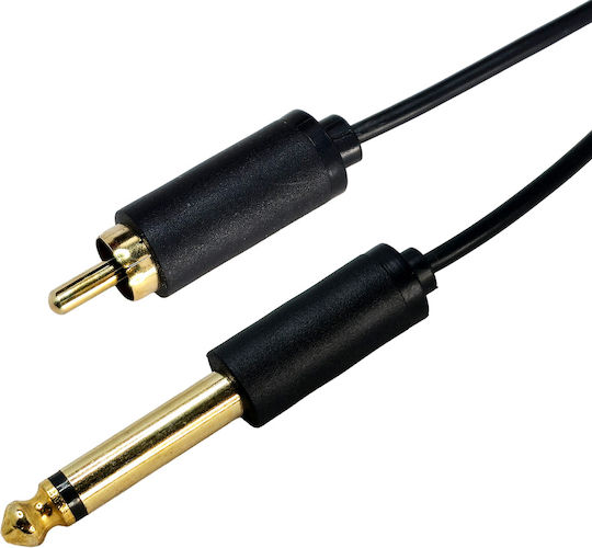 Cabletime Cable 6,3mm Stecker - RCA-Stecker 1,8m AV323-11RCAG