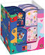 Must Team Plastic Kids' Food Container 0.4 Litre 12 x 12.5 x 3.6 cm Various Designs/Colours
