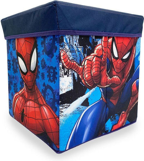 Living Room Stools Upholstered with Blue Fabric 30x30x30cm