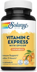 Vitamina C Express Epicor Solaray 30 Tablete Masticabile Secom