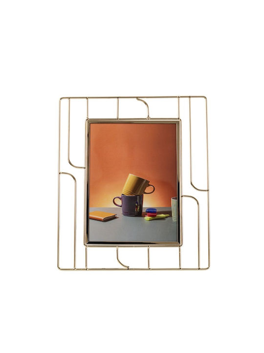Zen Collection Metallic Photo Frame With Gold Frame