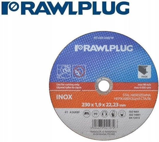 Rawlplug Диск За Рязане На Метал 230мм 25 Бройки