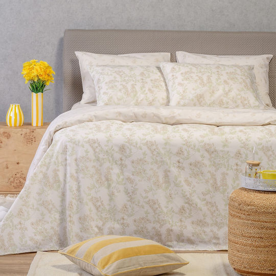 Melinen Rea Bettlaken Set Doppel 205x270cm Beiges (4 Stück)