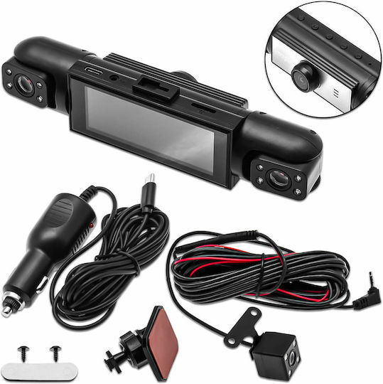 Andowl Car DVR Camera Set 4K with 3.16" Screen & Rear Camera