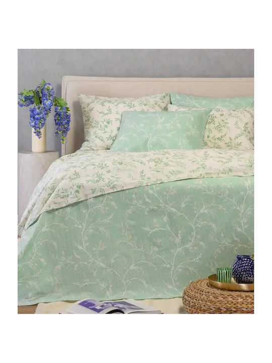 Melinen Sienna Super-Double Bed Sheets Set With Rubber Hugger 160x200+32cm 4 Pieces
