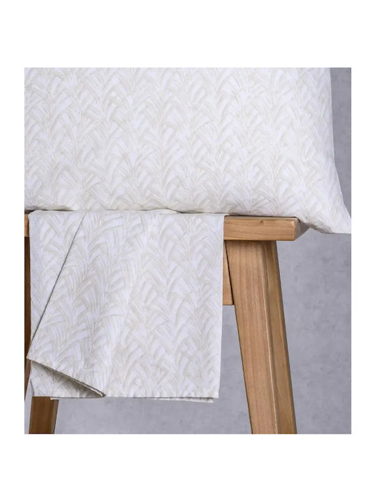Melinen Coral Set Bed Sheet with 2 Pillowcases Super-Double with Rubber Hugger 160x200+32cm 3 Pieces