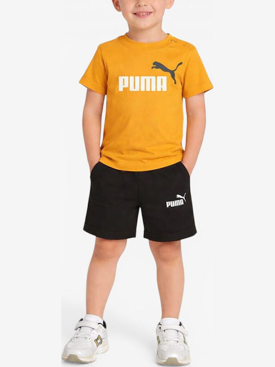 PUMA Детски Комплект със Шорти Летен 2 Части Ор...