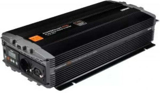 Osram Auto-Stromwandler Reine Sinuswelle 2000W für Umwandlung 12V Gleichstrom in 230V AC