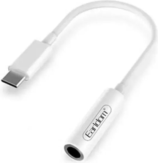 Earldom Convertor USB-C Masculin În 3.5mm Feminin Alb 1 Bucată ET-OT42