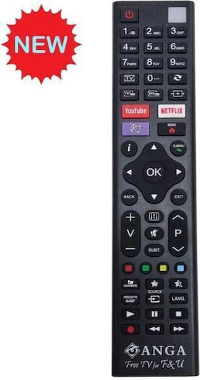 Anga Compatible Free Remote Control for F&U TVs