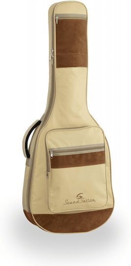 Soundsation Classical Guitar Suitcase with Padded 4/4 Beige