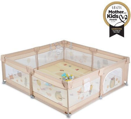 Cangaroo Babypark Mit Matratze Beige 200x180cm