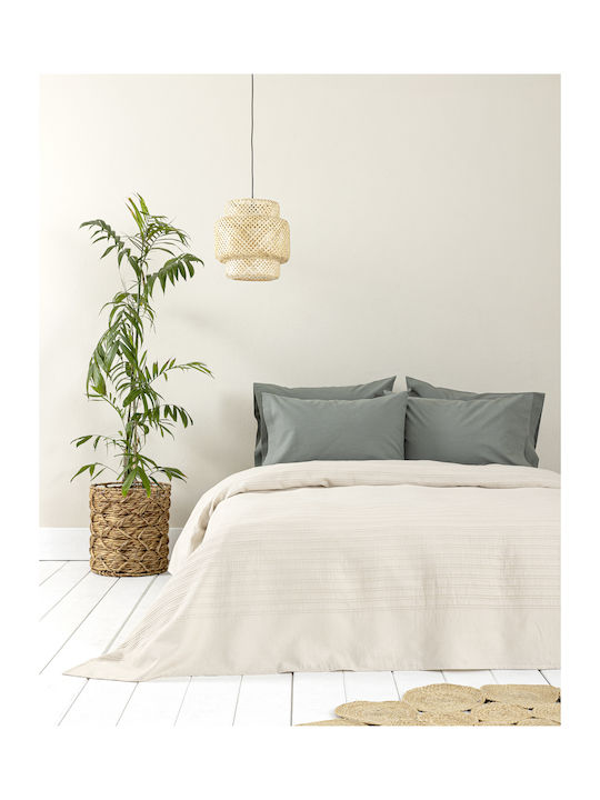 Nima Κουβέρτα Πικέ Υπέρδιπλη 240x260εκ. Dune Sand Beige
