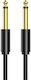 Cabletime Μετατροπέας 6.3mm male σε 6.3mm male 1τμχ DM129432