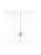 VenCore Modern Wall Lamp with Integrated LED and Adjustable White Light Silver