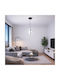 VenCore White LED Pendant Ceiling Light with Adjustable Warm to Cool White Light 22x22x24cm