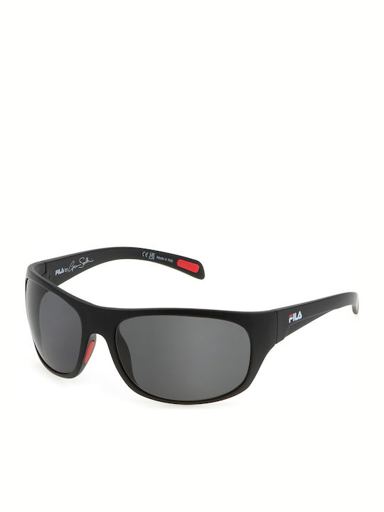 FILA Men's Sunglasses With Black Frame And Blac...