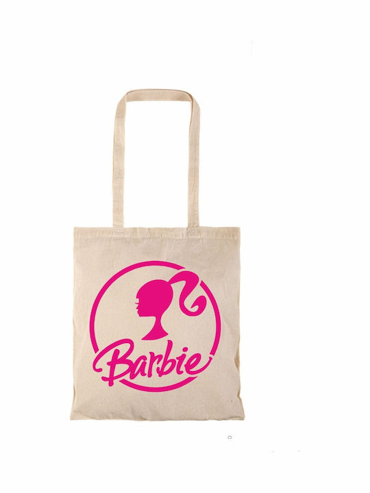 Einkaufstasche Natural Lange Griffe Barbie