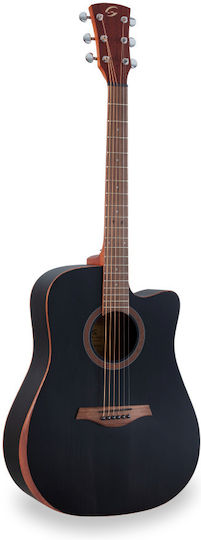 Soundsation Soundsation Akustikgitarre Mit Cutaway Fichte / Walnuss / Offene Poren