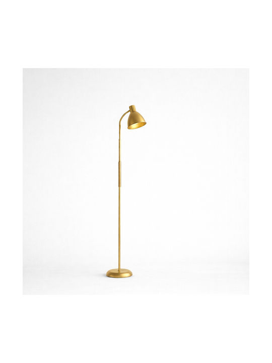 VenCore Floor Lamp H150xL23cm with Socket for E27 Bulb Gold