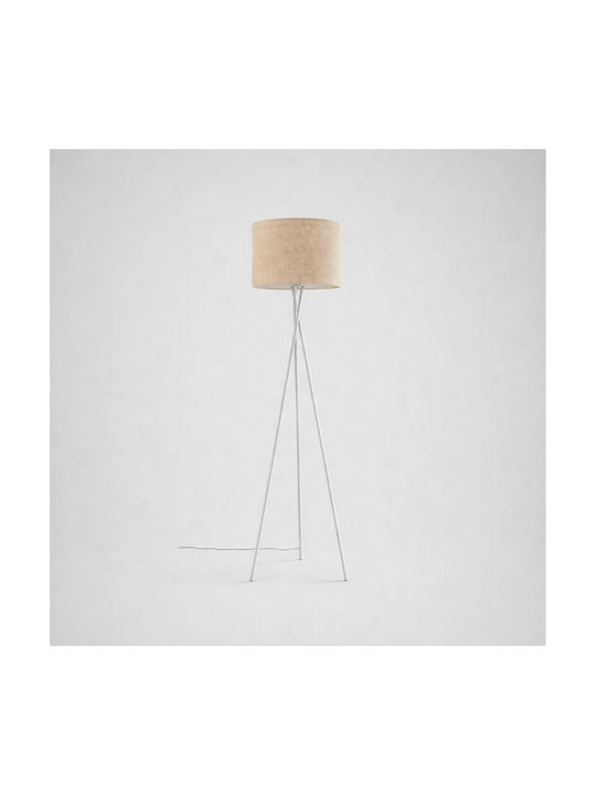 VenCore Floor Lamp H160xL40cm with Socket for E27 Bulb White