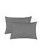 Aglika Set Pillowcases Dark Gray 50x70cm