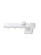MRShome Valencia One-Way Metallic Curtain Track in White Colour 160cm MRS901WH160S