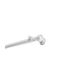MRShome Toledo One-Way Metallic Curtain Track in White Colour 240cm MRS902WH240S