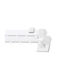 MRShome Valencia Two-Way Metallic Curtain Track in White Colour 200cm MRS901WH200D