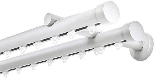 MRShome Toledo Two-Way Metallic in White Colour 160cm