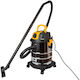 Blow Nass-Trocken Staubsauger 2000W mit Edelstahlbehälter 25lt Grau
