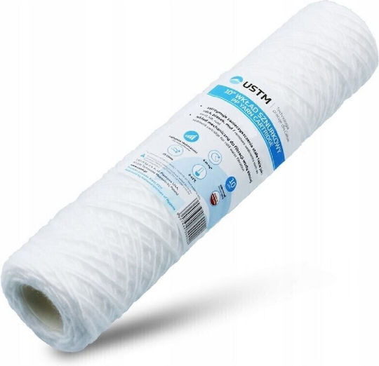 USTM USTM Wasserfilterpatrone Unter der Spüle aus Polypropylen 10" 5 μm