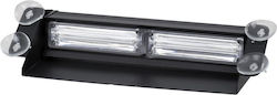 Vencore 6855-10014 Bară LED Cree CXB COB Parbriz Auto Ventuze Iluminat de Urgență Monocrom Roșu 12-24V 6855-10014