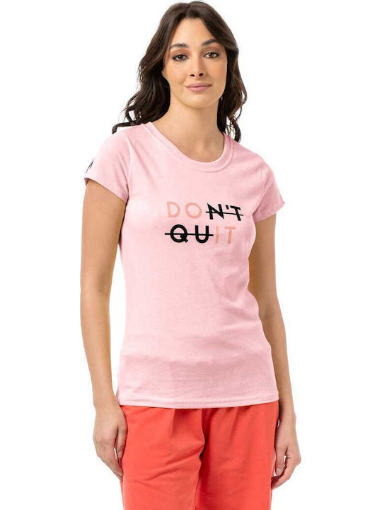 Bodymove Γυναικείο T-shirt Don't Quit