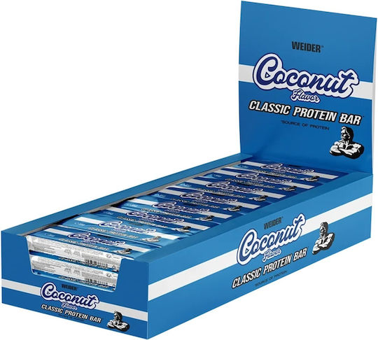 Weider Nutrition Μπάρες Πρωτεΐνης με Γεύση Coconut 24x35gr