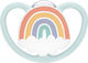 Nuk Space Πιπίλα Σιλικόνης με Θήκη Rainbow για ...
