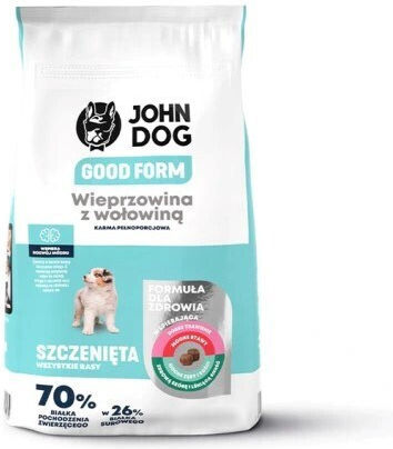 Snocerek 4kg Trockenfutter für Hunde ohne Körner mit Rindfleisch, Lachs und Schweinefleisch