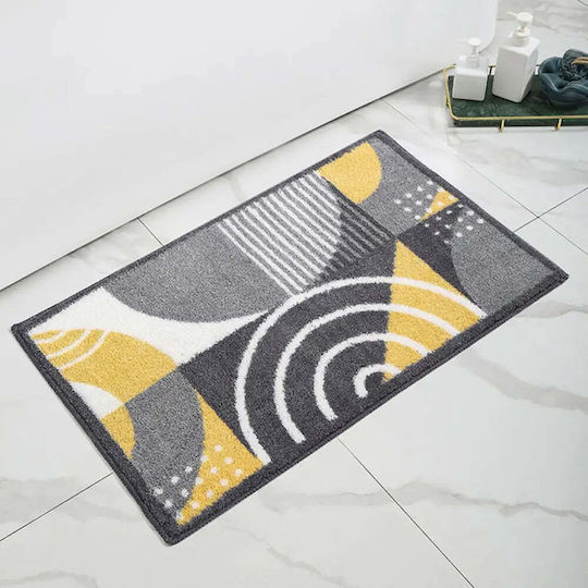 Toni Bad Badematte Grau Gelb 40x60cm