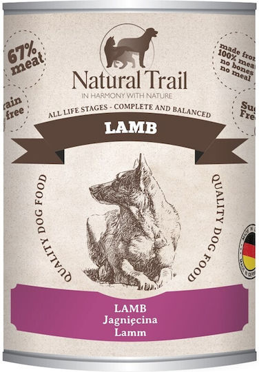 Natural Trail Wet Dog Food With Lamb Grain-Free 800gr