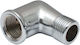 Knee Nipple 3/8 Chrome Aquasto