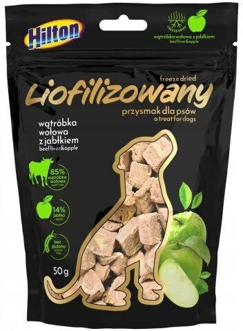 Hilton Dog Treat With Beef Liver And Apple 50gr