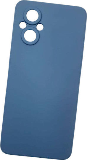 Blue Silicone Back Cover (Oppo Reno7 Lite)