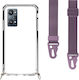 Θήκη Κινητού Διάφανη Ιμάντα Purple Realme Gt Neo 2