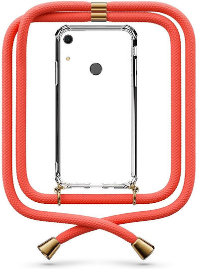 Husă Telefon Transparentă Cu Șnur Coral Huawei Y6s