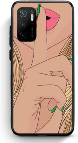 Xiaomi Poco M3 Pro Shut Up Черен Лъскав Калъф