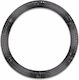 Car Steering Wheel Cover Gray Black 37-39cm Pvc & Rubber Embossed Anti-Slip Universal
