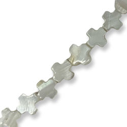 White Filigree Cross 8*8 Mm 50 Pieces