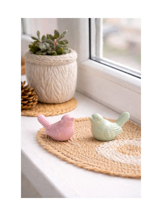 Bird Decorative Porcelain Embossed Design 8x4.3...